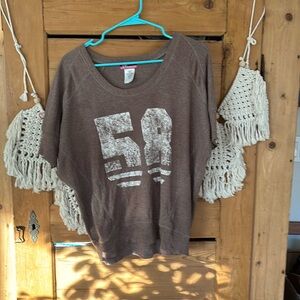 Joe Boxer short sleeve brown shirt 58 medium